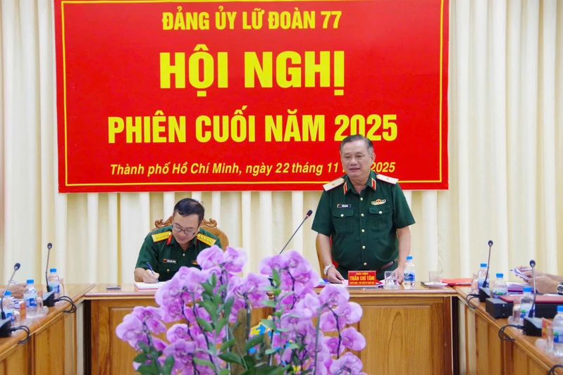 Lữ đoàn 77 tổ chức Hội nghị phiên cuối năm 2025