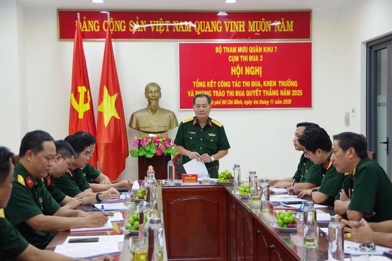 Cụm Thi đua 2, Bộ Tham mưu Quân khu 7 tổng kết Công tác Thi đua, khen thưởng và Phong trào Thi đua Quyết thắng