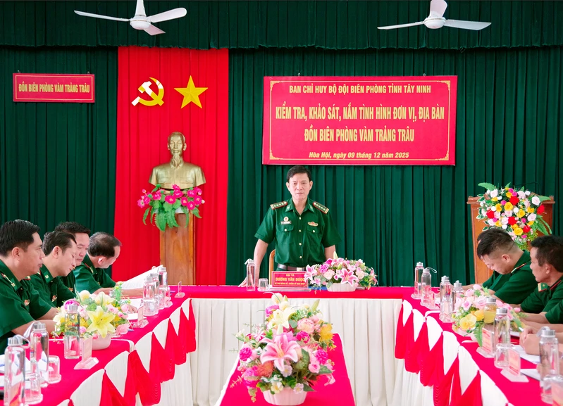 Bộ đội Biên phòng Tây Ninh kiểm tra, nắm tình hình đơn vị, địa bàn các đồn Biên phòng
