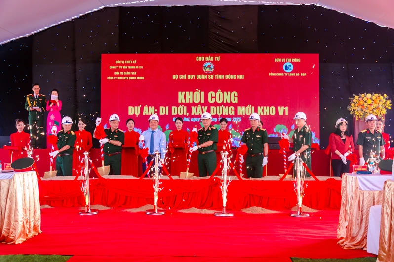 Bộ CHQS tỉnh Đồng Nai: Khởi công dự án di dời, xây dựng mới Kho V1