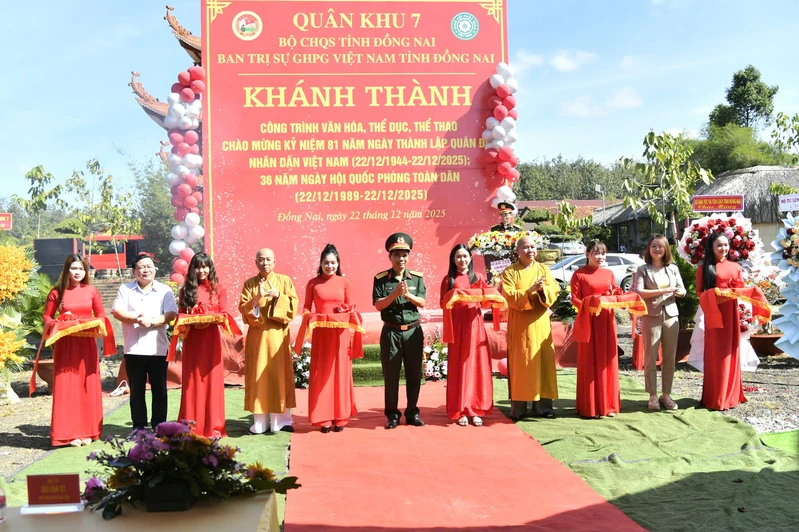 Khánh thành, bàn giao công trình thể dục - thể thao Chùa Tỉnh Hội tại phường Bình Phước, tỉnh Đồng Nai