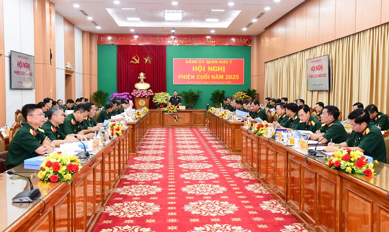 Đảng ủy Quân khu 7 hội nghị phiên cuối năm 2025