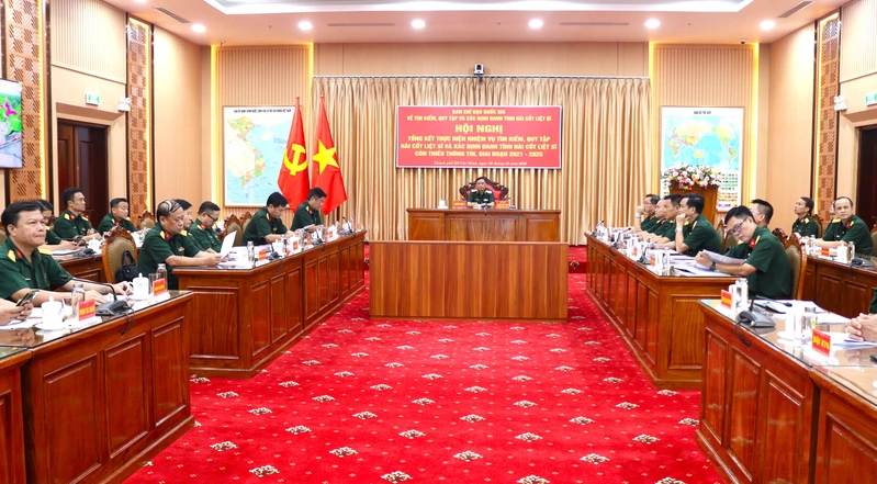 Hội nghị tổng kết công tác tìm kiếm, quy tập và xác định danh tính hài cốt liệt sĩ giai đoạn 2021 - 2025 
