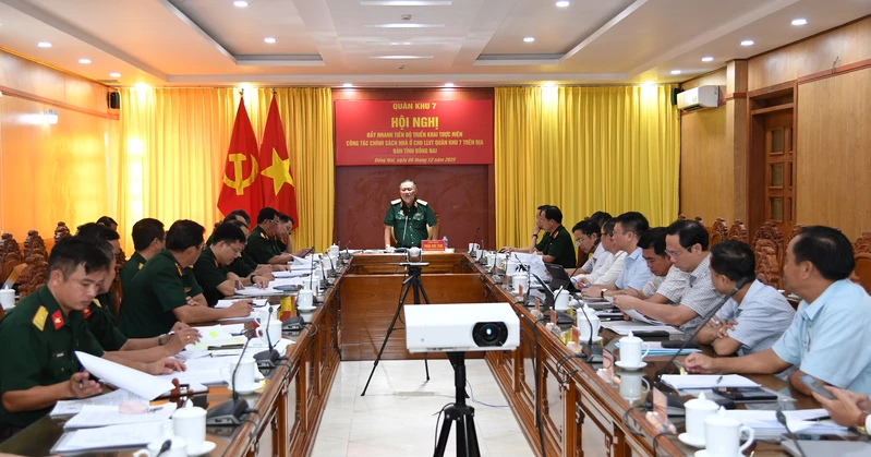 Quân khu 7 triển khai thực hiện công tác chính sách nhà ở cho LLVT Quân khu trên địa bàn tỉnh Đồng Nai