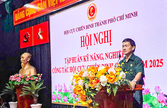 Hội Cựu chiến binh Thành phố Hồ Chí Minh tập huấn kỹ năng, nghiệp vụ công tác hội cơ sở năm 2025