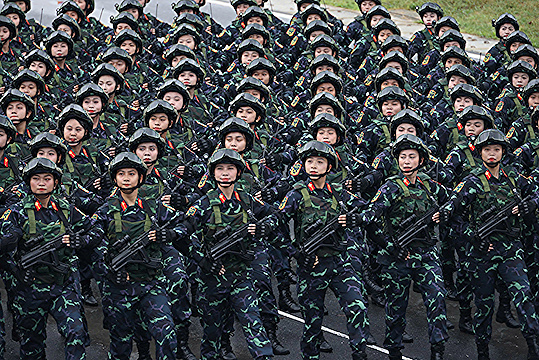 Các khối diễu binh, diễu hành Quân khu 7 sẵn sàng cho ngày đại lễ của đất nước
