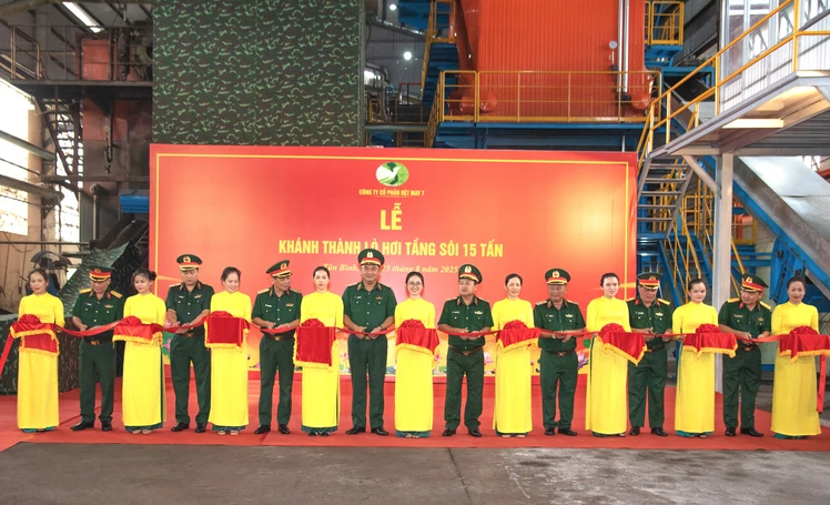 Công ty Cổ phần Dệt may 7 khánh thành Lò hơi tầng sôi 15 tấn