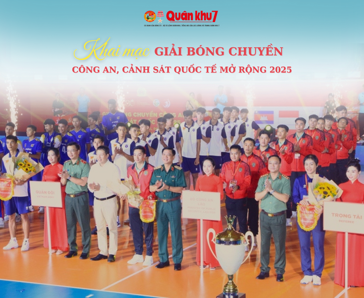 Khai mạc Giải bóng chuyền Công an, Cảnh sát quốc tế mở rộng năm 2025