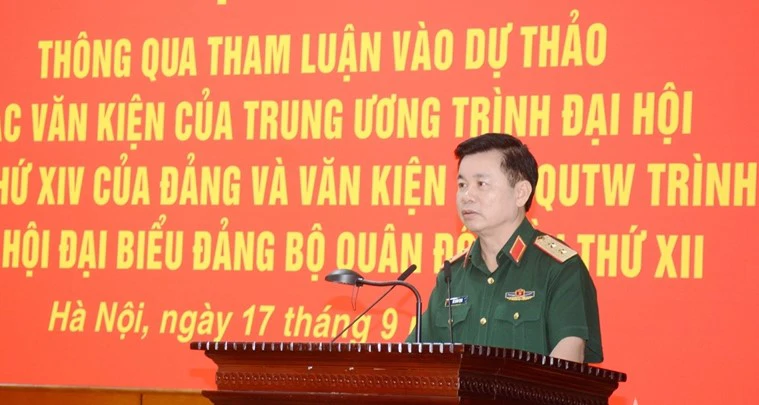 Tổng cục Chính trị thông qua tham luận vào dự thảo văn kiện của Quân ủy Trung ương trình Đại hội đại biểu Đảng bộ Quân đội lần thứ XII