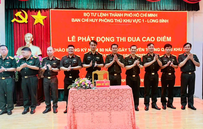 Ban Chỉ huy Phòng thủ Khu vực 1 – Long Bình phát động thi đua cao điểm “80 ngày đêm hành động kiểu mẫu”
