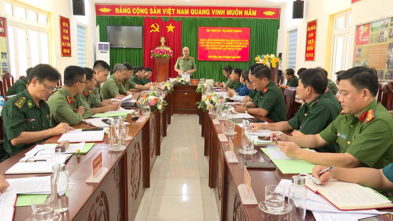 Đoàn liên ngành Bộ Công an - Bộ Quốc phòng kiểm tra, khảo sát tại tỉnh Tây Ninh