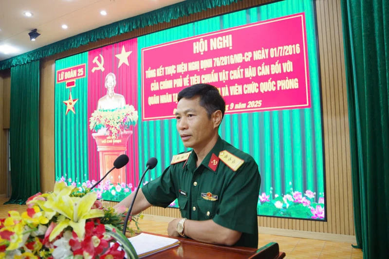 Lữ đoàn 25 tổng kết thực hiện Nghị định 76/2016/NĐ-CP của Chính phủ