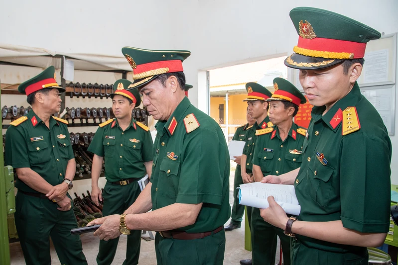 Ban chỉ đạo kiểm kê Quân khu 7 kiểm tra Trường bắn Quốc gia khu vực 3.