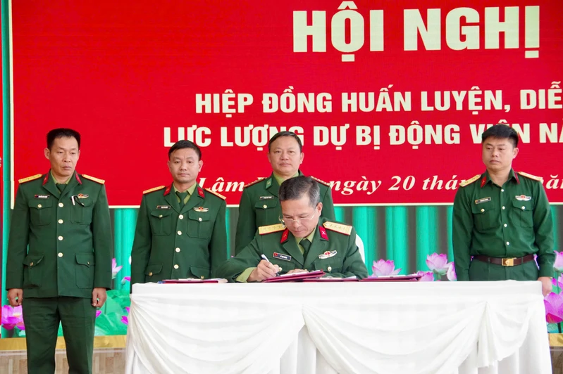 Lâm Đồng tổ chức Hội nghị hiệp đồng huấn luyện, diễn tập lực lượng dự bị động viên 