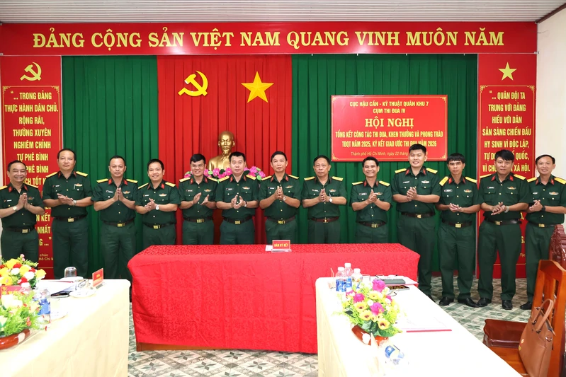 Cụm thi đua 4, Cục Hậu cần – Kỹ thuật Quân khu 7 ký giao ước thi đua năm 2026