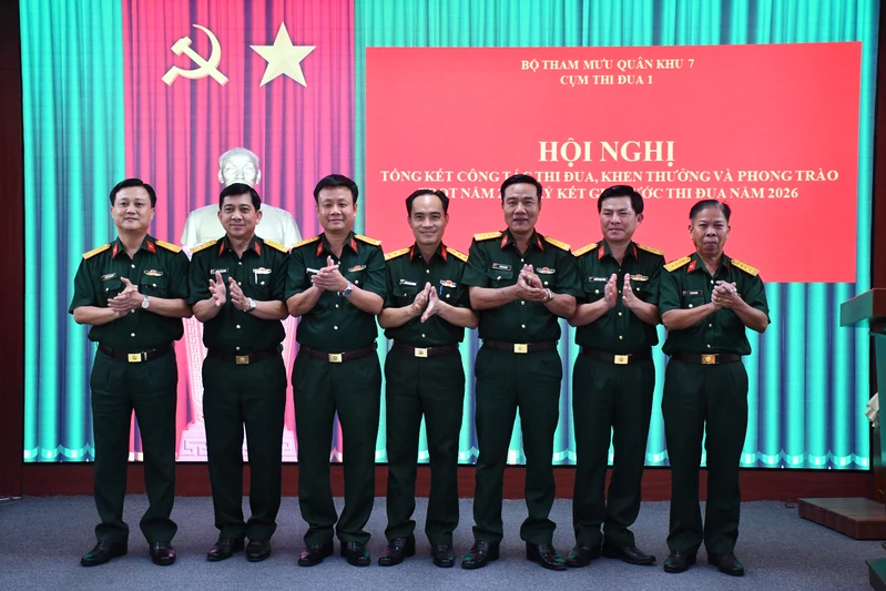 Cụm thi đua 1, Bộ Tham mưu Quân khu 7 ký kết giao ước thi đua năm 2026