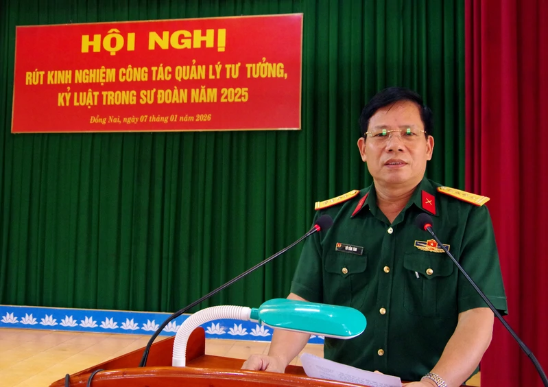 Sư đoàn 309 rút kinh nghiệm công tác quản lý tư tưởng, kỷ luật năm 2025