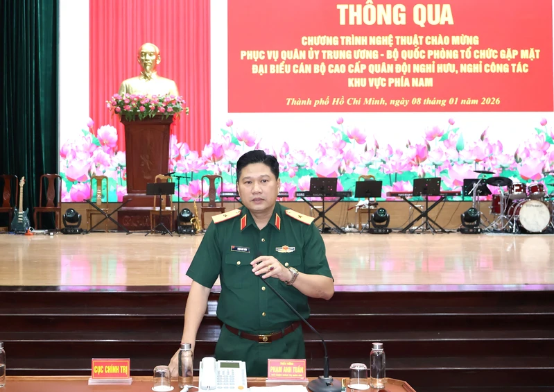 Quân khu 7 sơ duyệt chương trình nghệ thuật chào mừng gặp mặt cán bộ cao cấp Quân đội nghỉ hưu, nghỉ công tác khu vực phía Nam