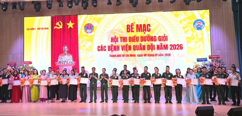 Các đội thi Quân khu 7 đạt nhiều giải thưởng tại Hội thi Điều dưỡng giỏi các bệnh viện Quân đội năm 2026