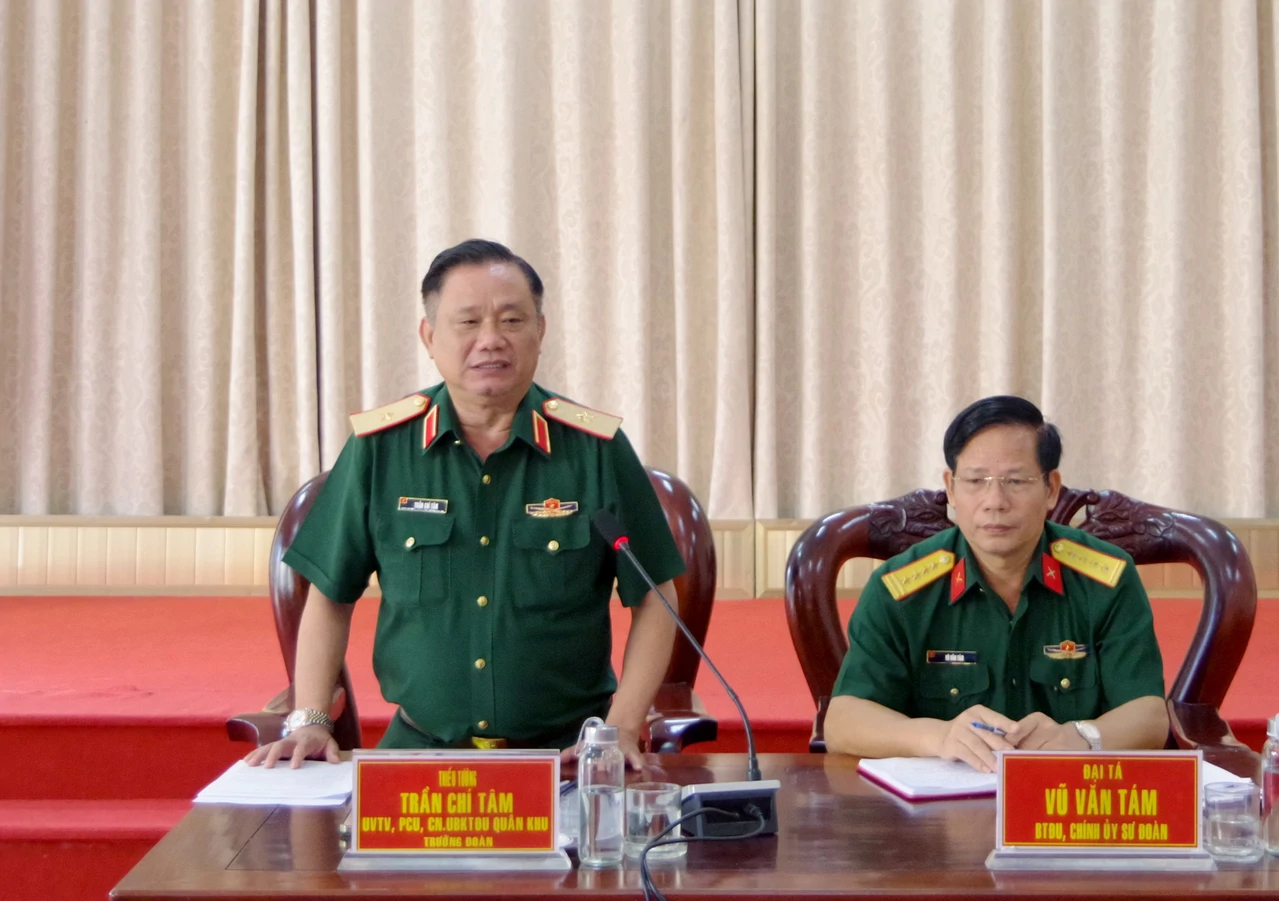 Đoàn kiểm tra số 141, Ban Thường vụ Đảng ủy Quân khu thông qua dự thảo báo cáo kết quả kiểm tra đối với Đảng ủy Sư đoàn 309