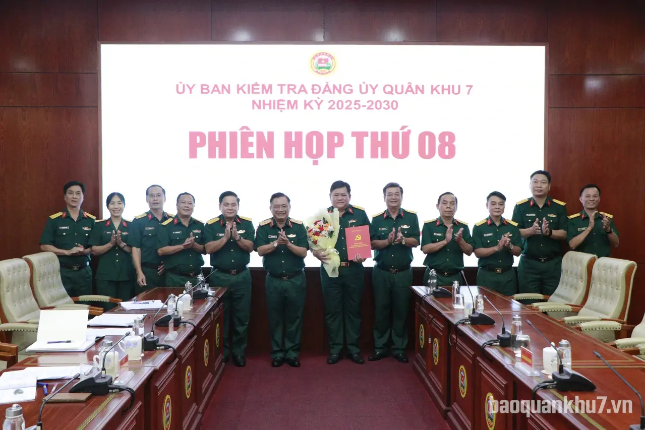 Ủy ban Kiểm tra Đảng ủy Quân khu 7 họp phiên thứ 8 nhiệm kỳ 2025 – 2030