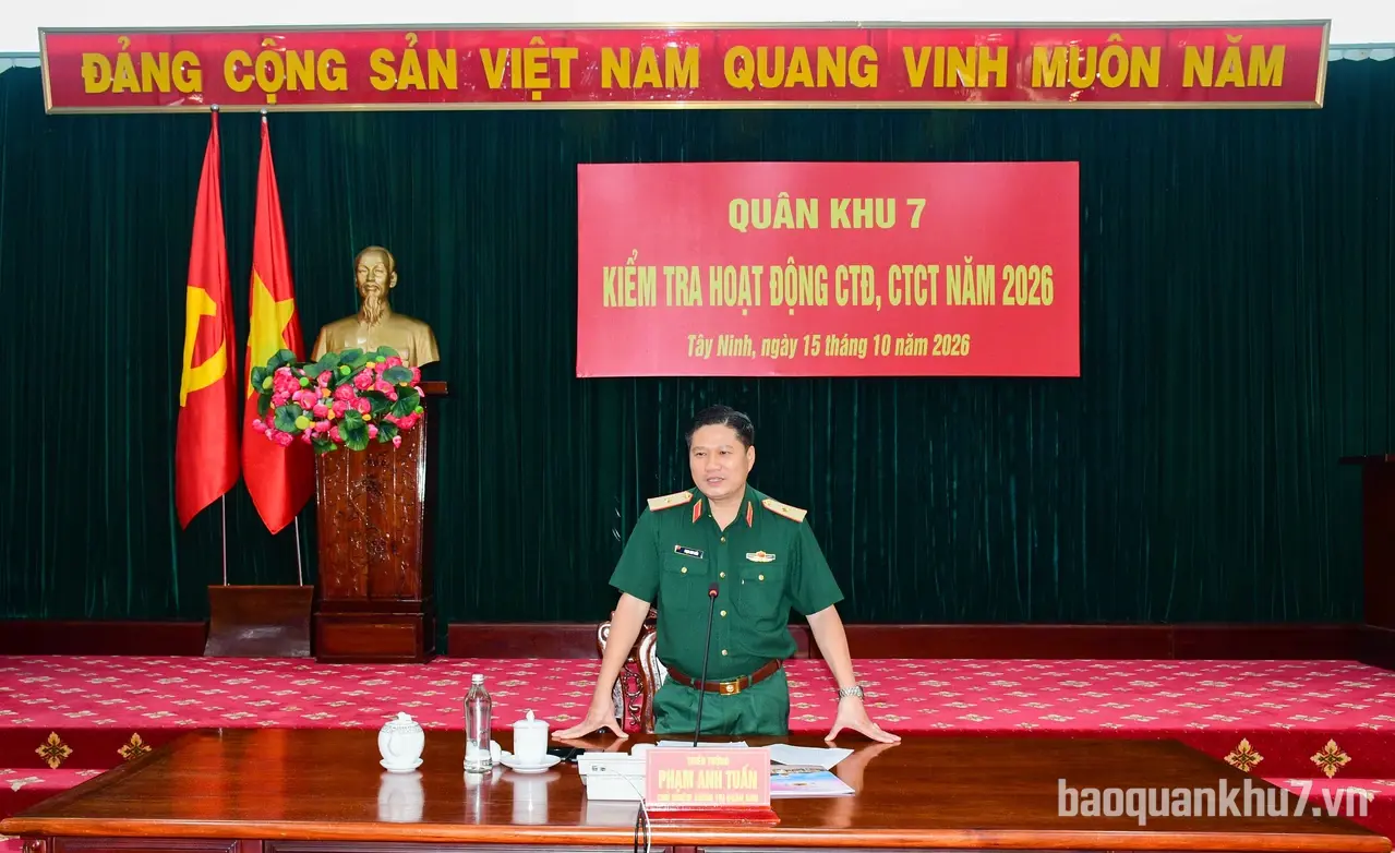 Quân khu 7 kiểm tra công tác Đảng, công tác chính trị tại Sư đoàn 5