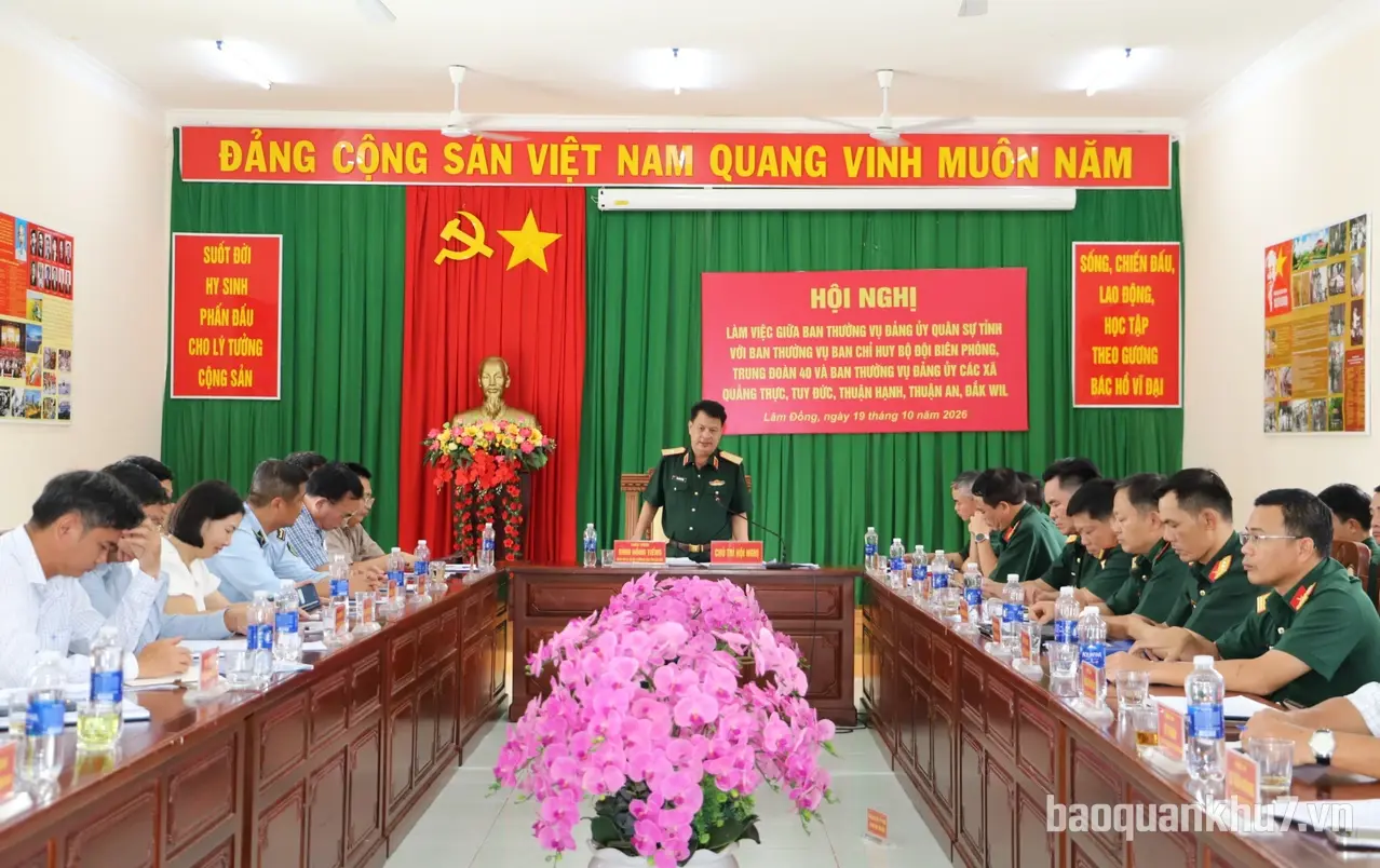 Tỉnh Lâm Đồng: Tăng cường phối hợp thực hiện nhiệm vụ quân sự, quốc phòng và công tác biên phòng