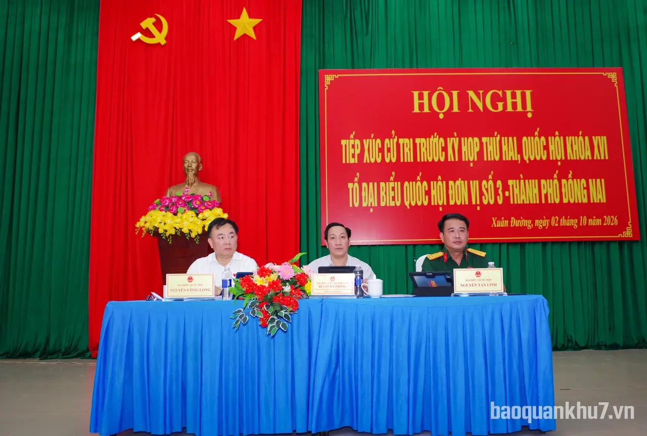 Tổ Đại biểu Quốc hội số 3 thành phố Đồng Nai tiếp xúc cử tri xã Xuân Đường, Xuân Quế