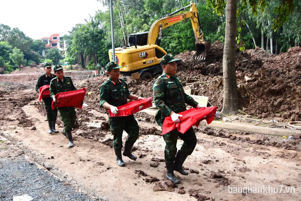 Các Đội K tìm thấy thêm 20 hài cốt liệt sĩ trong ngày 22/10 

