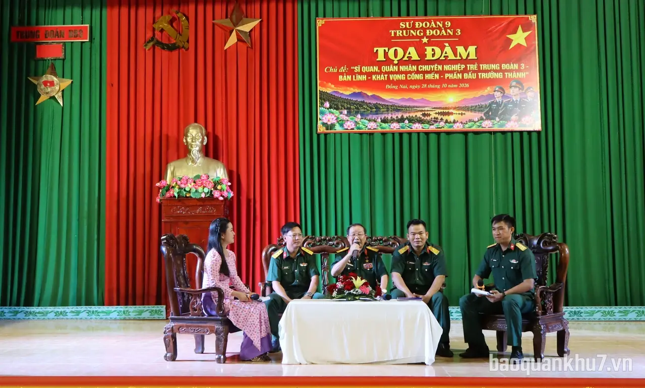 Trung đoàn 3 khơi dậy khát vọng cống hiến trong đội ngũ sĩ quan, quân nhân chuyên nghiệp trẻ