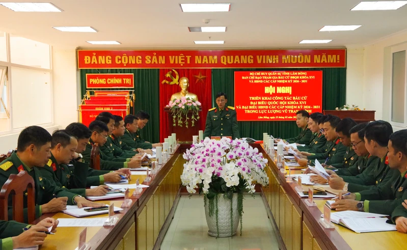 Triển khai chặt chẽ, đúng quy trình, quy định bầu cử ĐBQH và HĐND các cấp trong LLVT Lâm Đồng