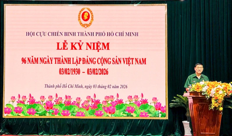 Hội Cựu chiến binh Thành phố Hồ Chí Minh kỷ niệm 96 năm Ngày thành lập Đảng Cộng sản Việt Nam