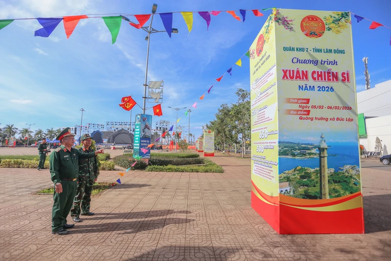 Thiếu tướng Trần Chí Tâm kiểm tra công tác tổ chức “Xuân Chiến sĩ” tại Lâm Đồng