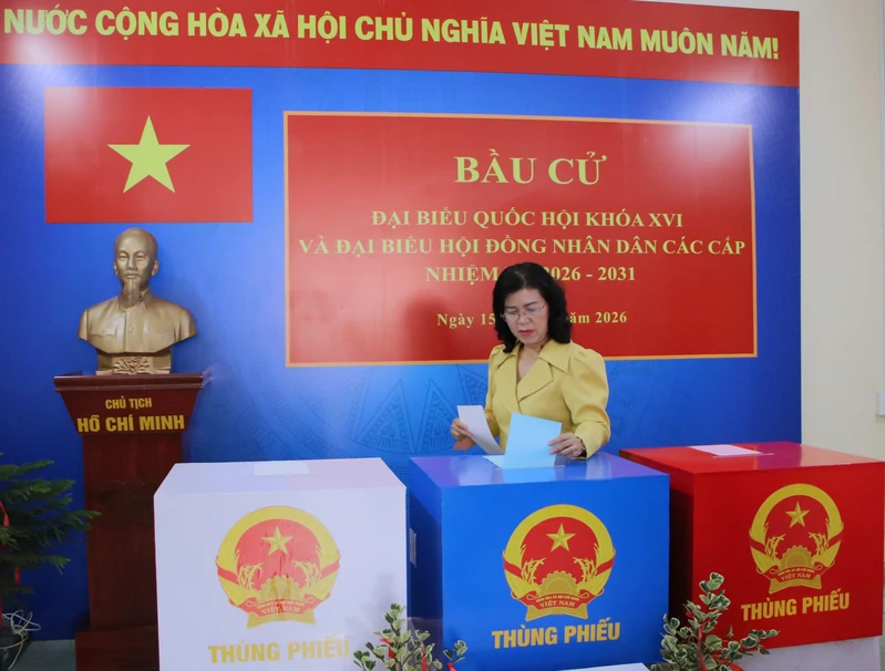 Phường Tân Sơn Hòa chuẩn bị chu đáo cho ngày hội bầu cử
