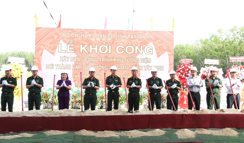 Khởi công xây dựng công trình Khu tưởng niệm nơi thành lập LLVT tỉnh Tây Ninh