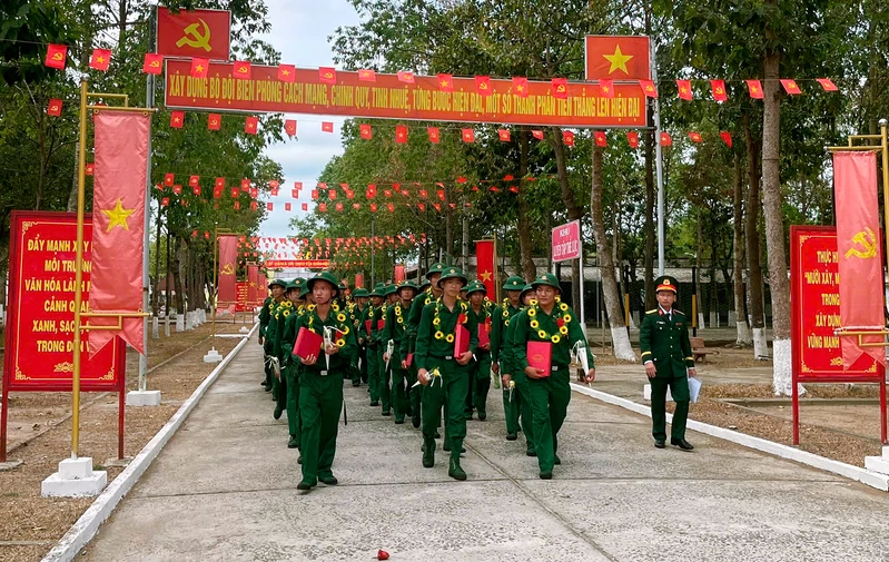 Bộ đội Biên phòng tỉnh Tây Ninh bảo đảm chu đáo đón nhận chiến sĩ mới