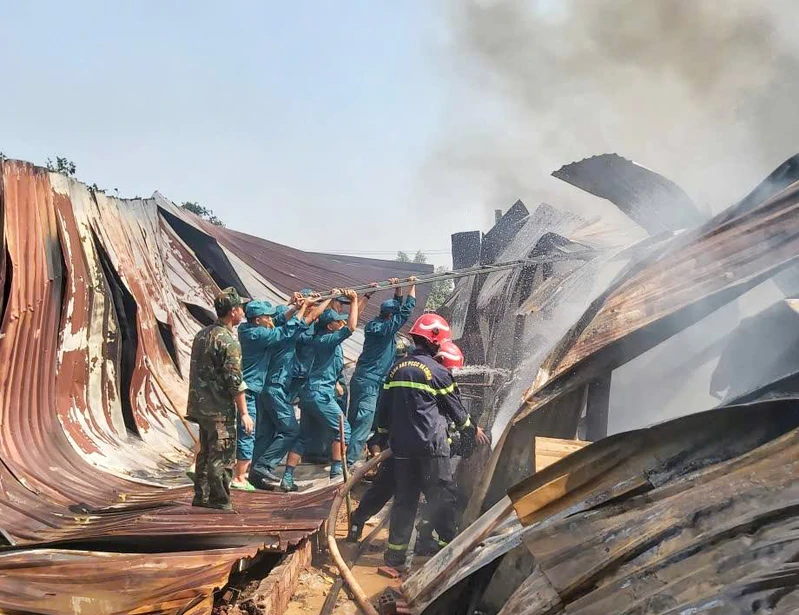 LLVT Đồng Nai kịp thời tham gia khống chế thành công vụ cháy trên địa bàn