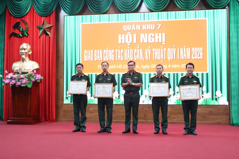 Quân khu 7 giao ban công tác hậu cần, kỹ thuật quý I năm 2026