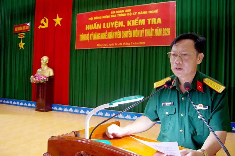Sư đoàn 309 khai mạc huấn luyện, kiểm tra trình độ kỹ năng nghề nhân viên chuyên môn kỹ thuật năm 2026