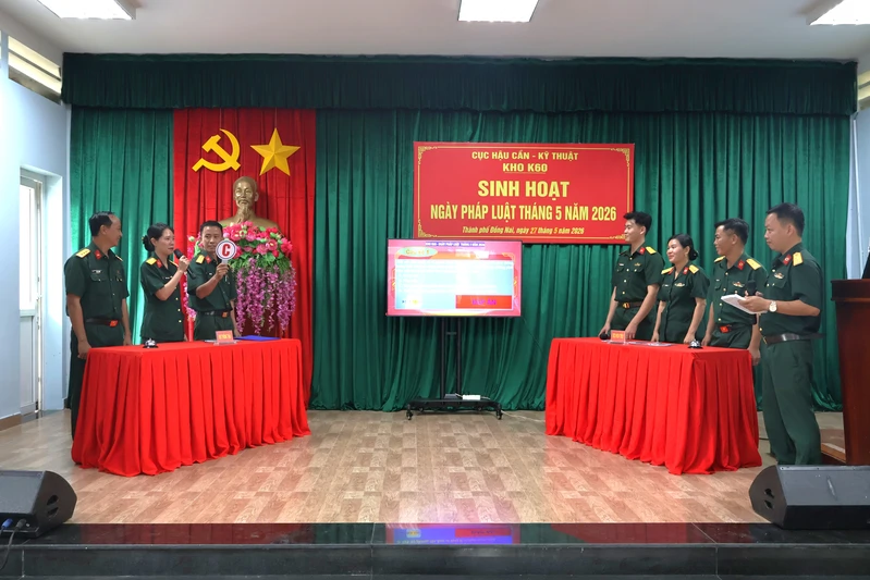 Kho K60 sinh hoạt Ngày Pháp luật tháng 5 năm 2026