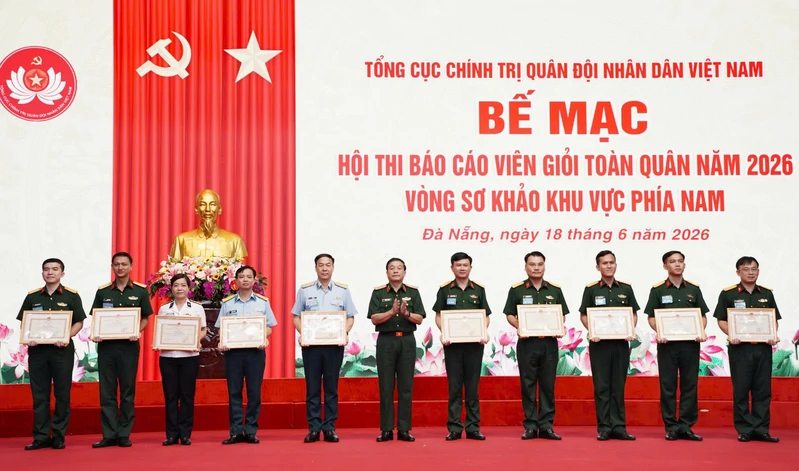 Quân khu 7 đạt giải cao vòng sơ khảo khu vực phía Nam Hội thi Báo cáo viên giỏi toàn quân năm 2026