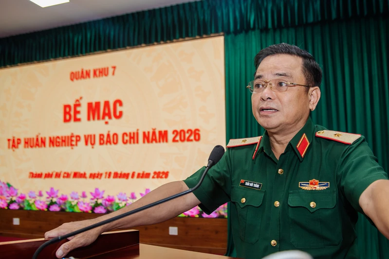 Quân khu 7: Bế mạc tập huấn nghiệp vụ báo chí năm 2026