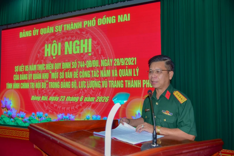 Bộ CHQS thành phố Đồng Nai thực hiện hiệu quả công tác nắm, quản lý tình hình chính trị nội bộ