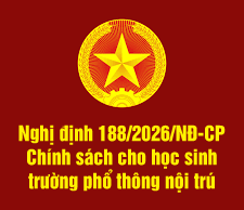 Mức hưởng chính sách đối với học sinh trường phổ thông nội trú 
