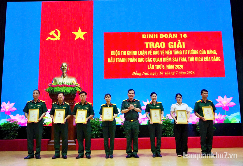 Binh đoàn 16 có 865 tác phẩm tham gia Cuộc thi chính luận bảo vệ nền tảng tư tưởng của Đảng
