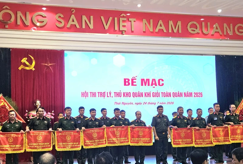 Quân khu 7 đạt giải Nhất toàn đoàn tại Hội thi trợ lý, thủ kho Quân khí giỏi toàn quân năm 2026