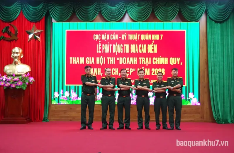 Cục Hậu cần - Kỹ thuật Quân khu phát động thi đua cao điểm tham gia Hội thi “Doanh trại chính quy, xanh, sạch, đẹp” năm 2026
