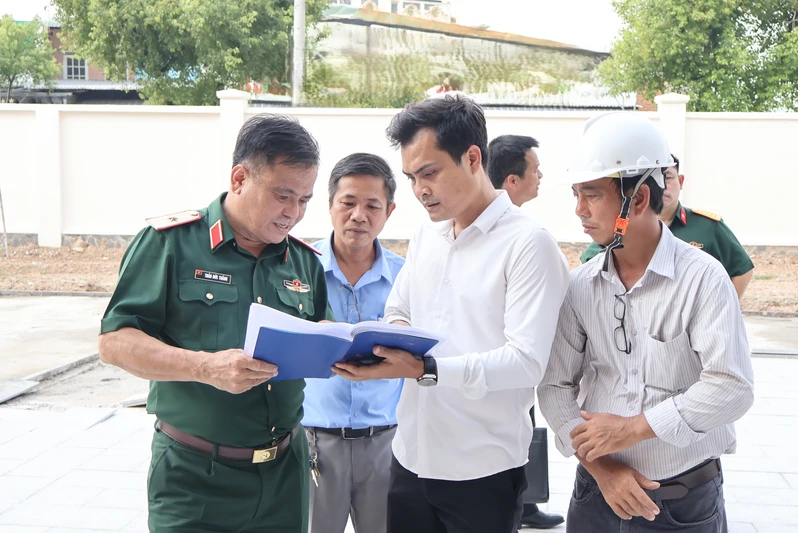 Cục Chính trị kiểm tra tiến độ xây dựng trụ sở Viện kiểm sát quân sự Quân khu