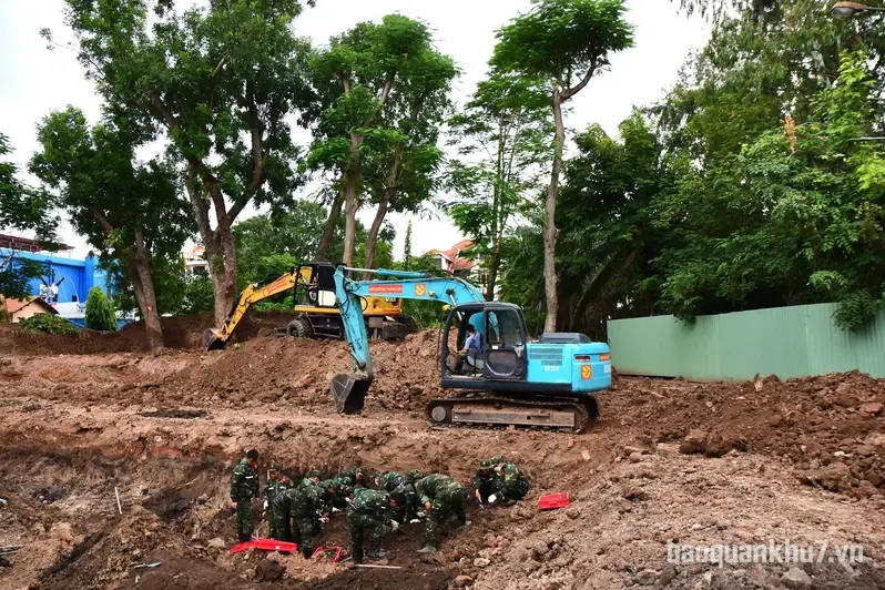 Tìm thấy thêm hài cốt liệt sĩ tại TP. HCM và TP. Đồng Nai trong ngày 27/8
