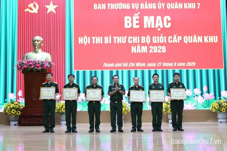 Quân khu 7 bế mạc Hội thi Bí thư chi bộ giỏi năm 2026